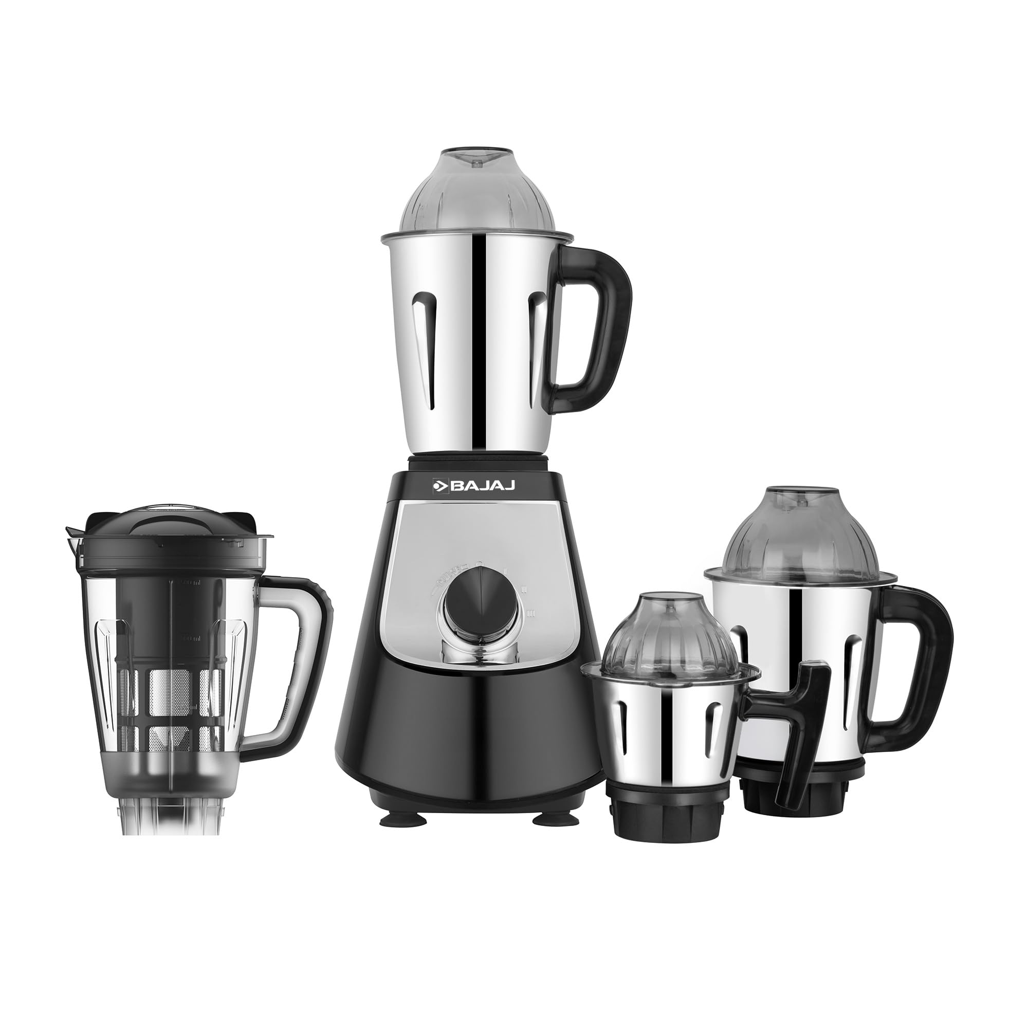 Bajaj Military Series Evoque 1000 W Mixer Grinder With 4 Jars (3 Stainless Steel Jars + 1 Fruit Filter Jar) | DuraCut Blades | Military Grade Jars | Unbeatable Toughness | 2 Yrs Warranty【Jet Black】-picture-11