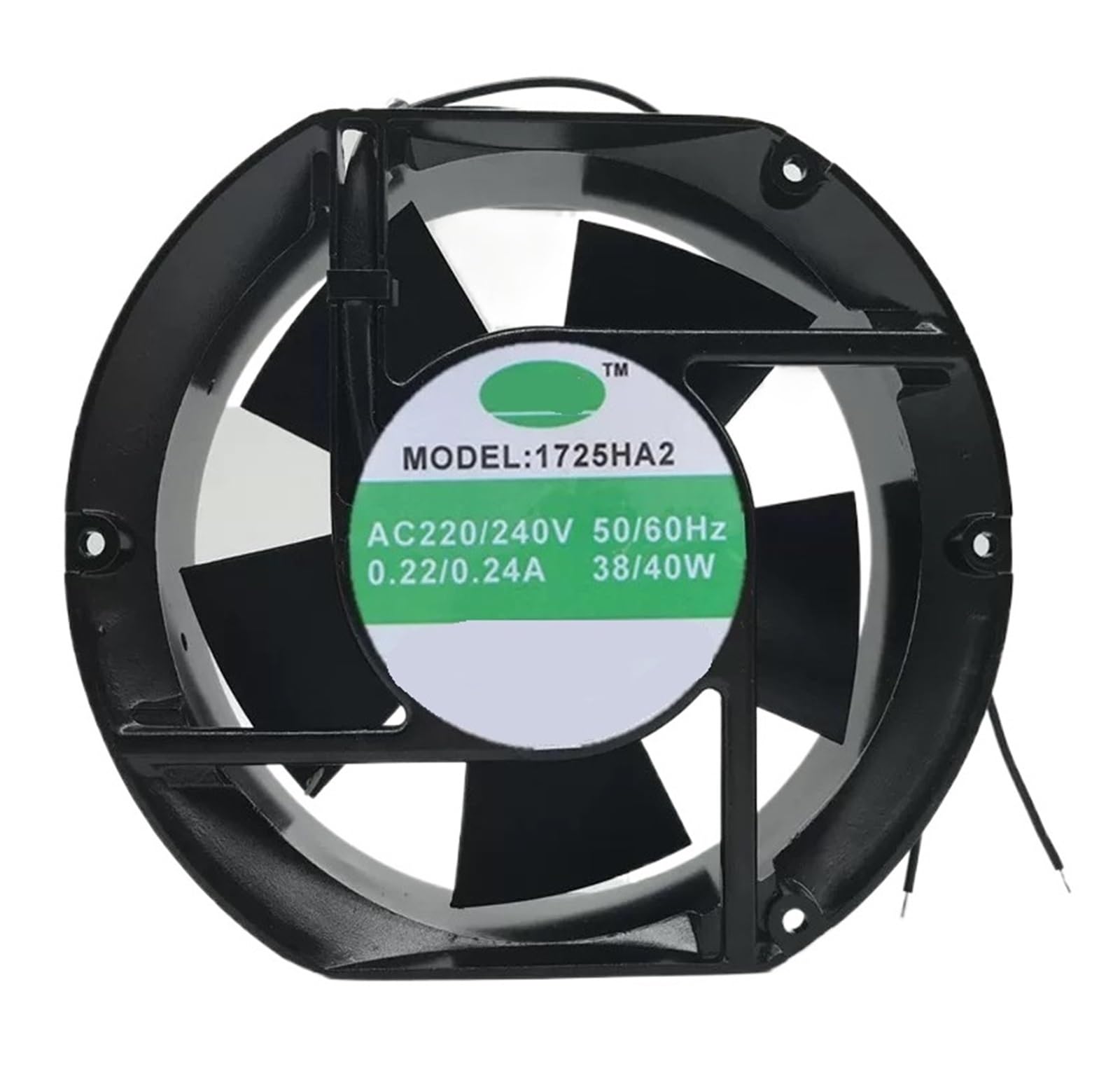 Lzikkgki One Color 1725Ha2 Ac 220-240V 0.22/0.24A 172X170x51mm 2-Wire Cooling Fan