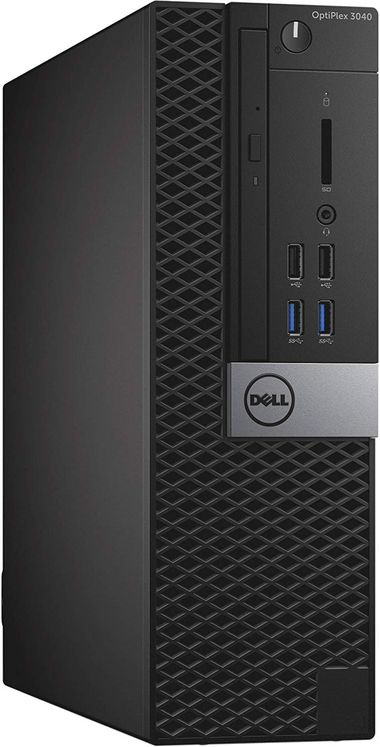 Dell OptiPlex 3040 SFF PC desktop, Intel Core i3-6100 Up to 3.7GHz, 8 GB RAM, SSD 256 GB, HDMi, tastiera QWERTY americana, mouse, USB WiFi, Windows 11 Pro (ricondizionato)