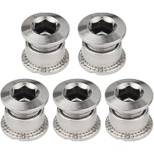 Mountain Bicycles Crankset Fixing Nut Bicycles Parts Bike 8'' Threaded Bolts for Single Double Triple Bike Chainring Chainring Replacement