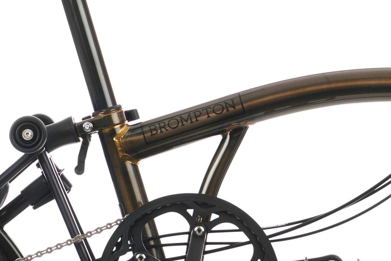 Brompton C Line 6 Speed Folding Bike (Black Lacquer, Low)