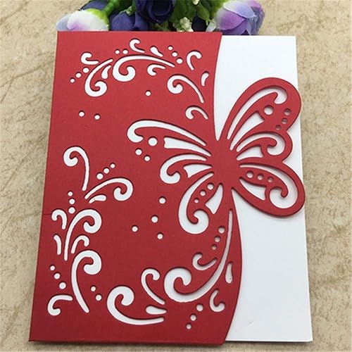 Tarjeta de felicitación de mariposa troquelada de metal troqueles de corte para hacer tarjetas troqueles de relieve para álbumes de recortes álbumes