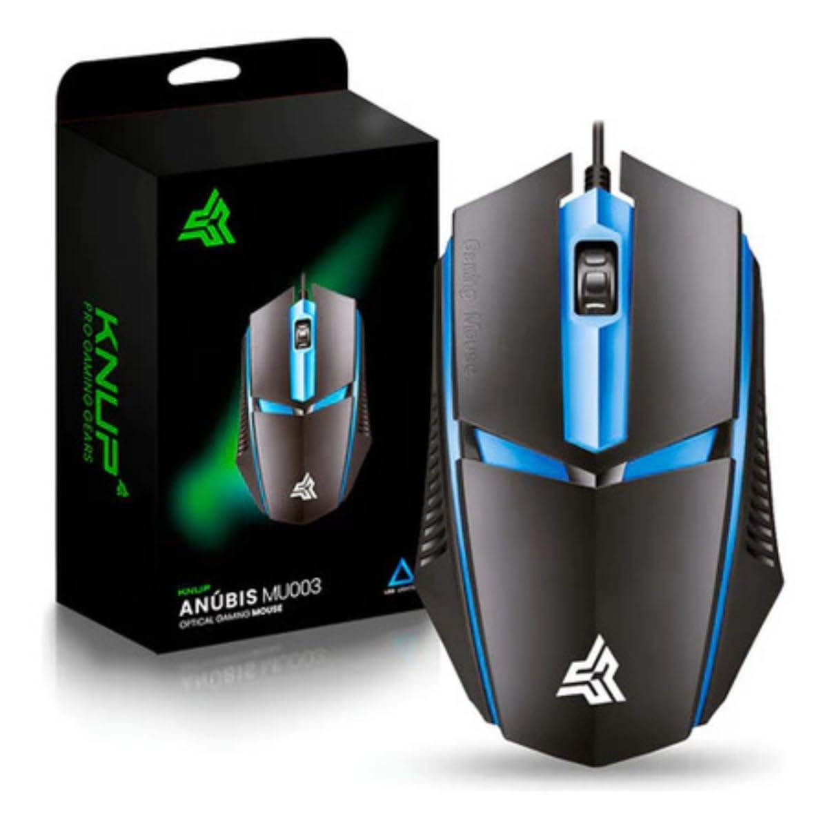 Mouse Gamer RGB com Fio USB 1200 DPI – Design Ergonômico Ambidestro para PC e Notebook – Ideal para Jogos e Uso Diário