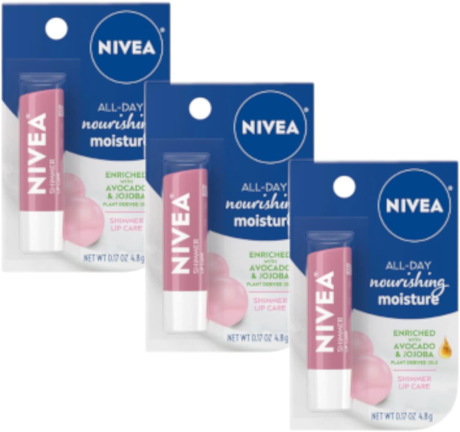NIVEA Lip Balm, Blackberry Flavored Tinted Lip Balm Stick with Shea Butter and