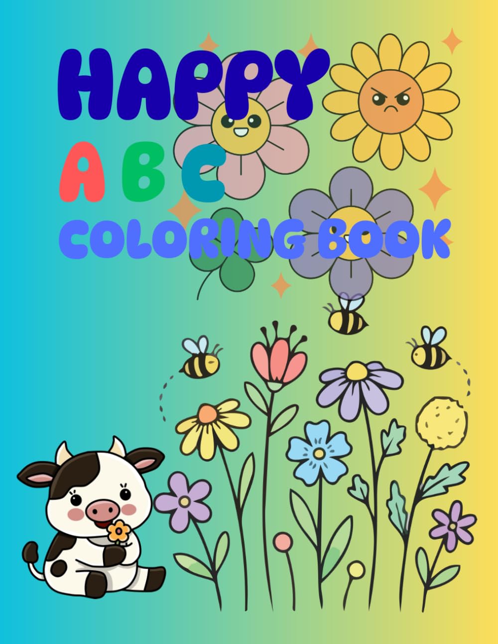 ABC Coloring book for toddlers: Fun alphabet coloring pages with animals toys and more