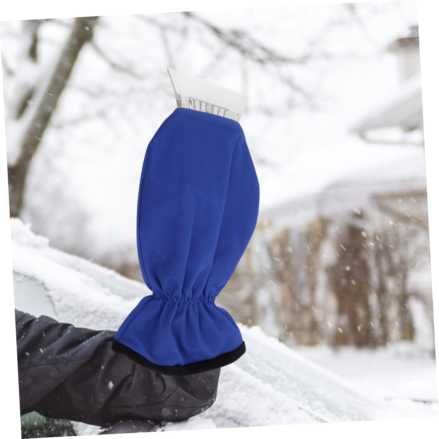 Alipis Winter Car Accessories Ice Scraper Glove Car Windshield Ice Remover Snow Broom Snow Removal Tool Vehicle Friendly