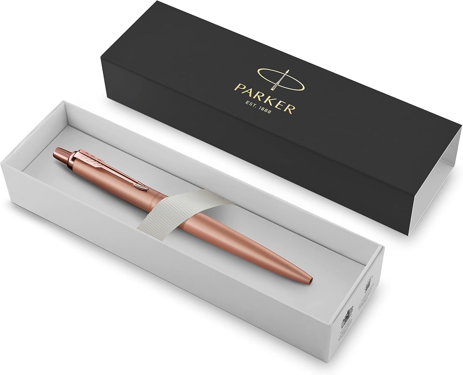 Parker Jotter XL Ballpoint Pen | Monochrome Matte Rose Gold | Medium Point | Blue Ink | Gift Box & Black sleeve pen case with embossed logo - Image 3