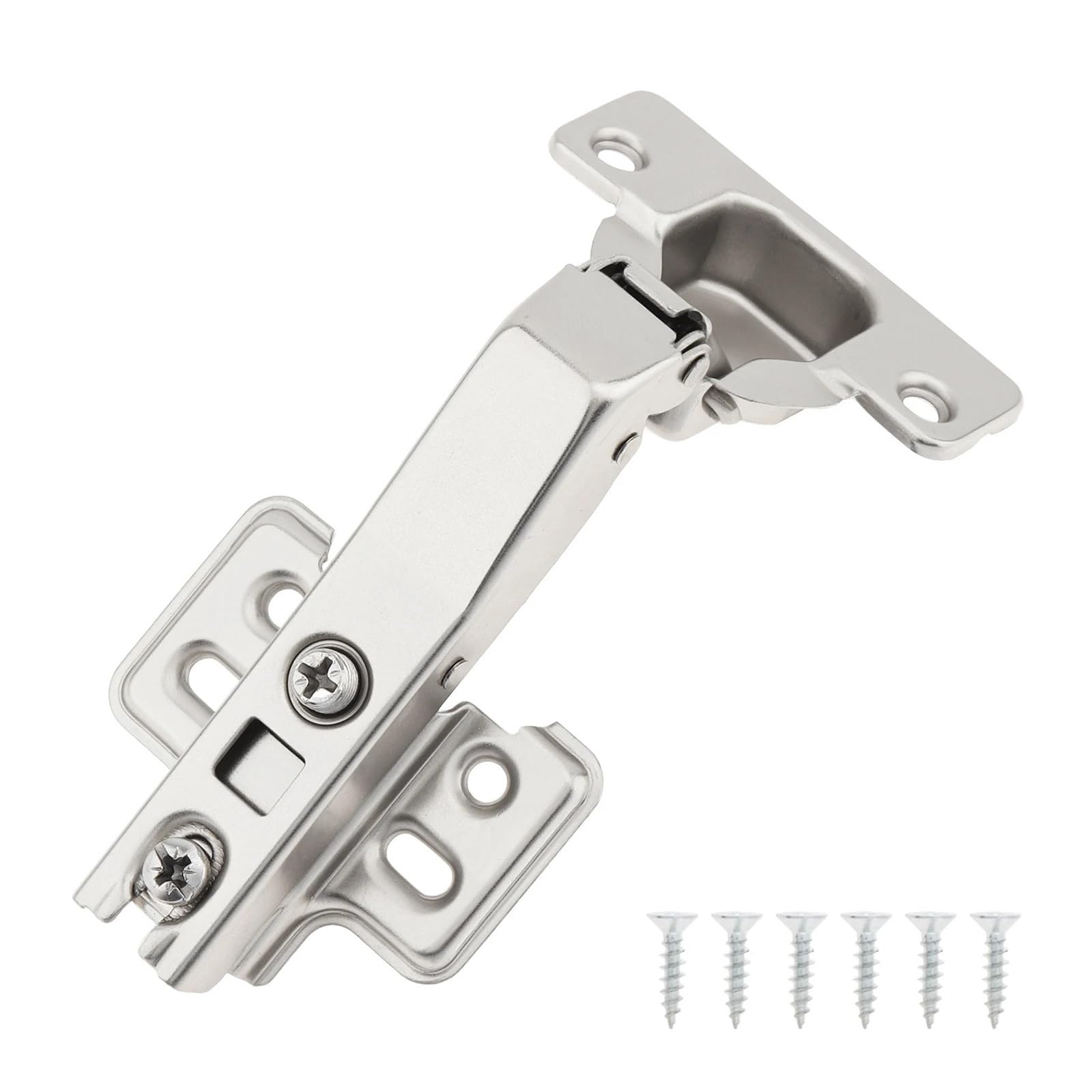 WKFBIFLY 45 Degree Hinge Hydraulic Damper for Special Corner Door Soft Closing Hinges for Cabinet Cupboard Wardrobe Folding Angular