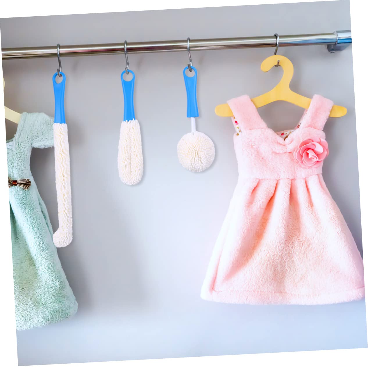 Mobestech 9stücke Flexibler Reinigungsbürste Für Flaschen Und Gläser Multifunktionale Schwammbürsten Für Hausgebrauch Zum Reinigen Von Weingläsern Tassen Und Kochutensilien