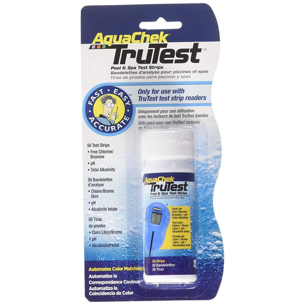 Aquachek Lot de 100 bandelettes d’analyse Tru-Test (50 bandelettes x 2 bouteilles)