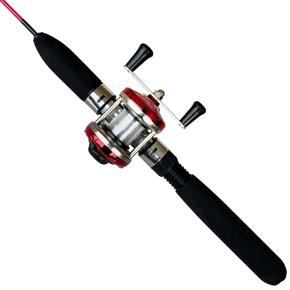 ワカサギロッドセット ワカサギ竿セット60 ライン付き (ワカサギショット60+チビスピン