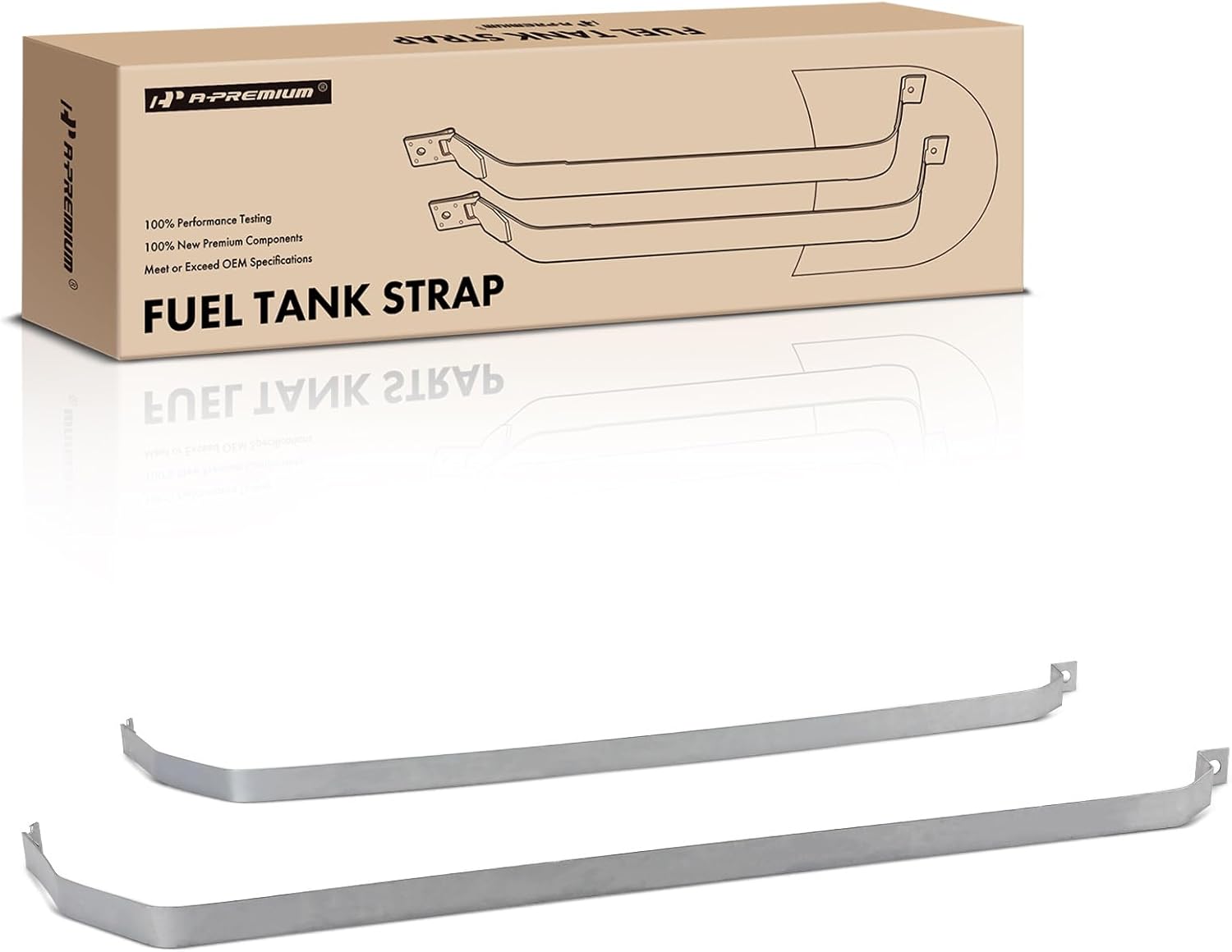 A-Premium Set of 2PCS Fuel Tank Straps Compatible with Dodge Charger, Coronet & Plymouth Road Runner, Satellite, 1971 1972 1973