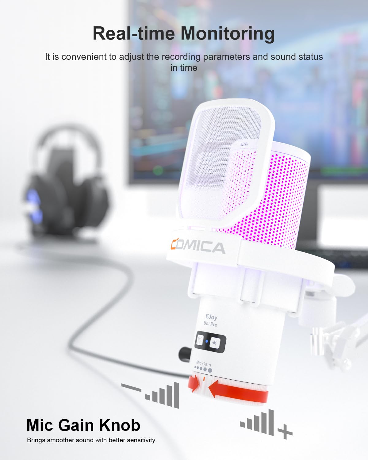 Amazon.co.jp: COMICA Uni Pro ワイヤレスUSBマイク 2.4G無線 48kHz