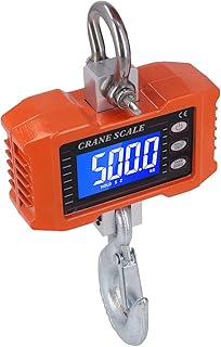 Hanging Scale, High Accuracy 1000Kg /2000Lb Smart Digital Hanging Scale with 30 to 50 Meters Remote Control, Aluminium Alloy Handheld Mini Crane Scale for Farm Hunting Fishing Outdoor