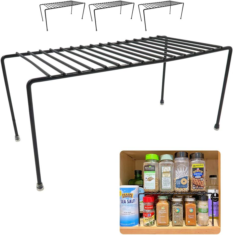 Amazon.com - Evelots Kitchen Cabinet Wire Shelf Organizer/Rack - 4 Pack ...