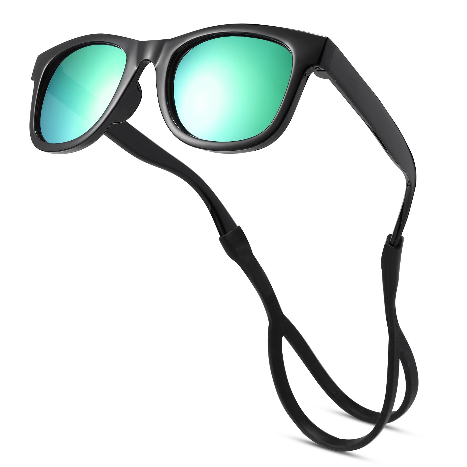 Melpomenia Baby Sunglasses with Strap Polarized Bendable Flexible Infant Sunglasses for Toddlers Newborns 0-24 Months