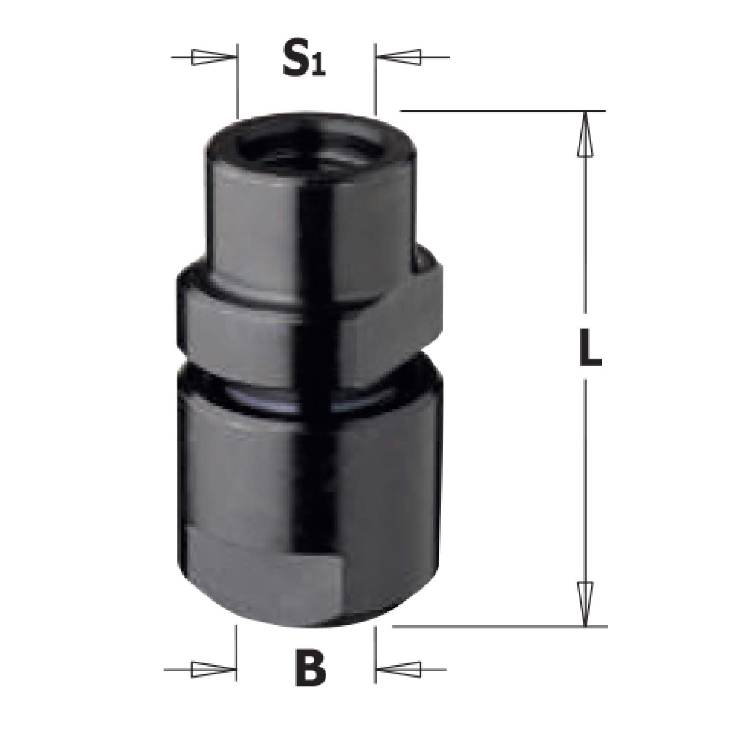 Image secondaire de CMT ORANGE TOOLS 796.100.00 - MANDRIN S=M10 PR.PINCES 6-6.35-8-9.5 (Pinces non incluses.)