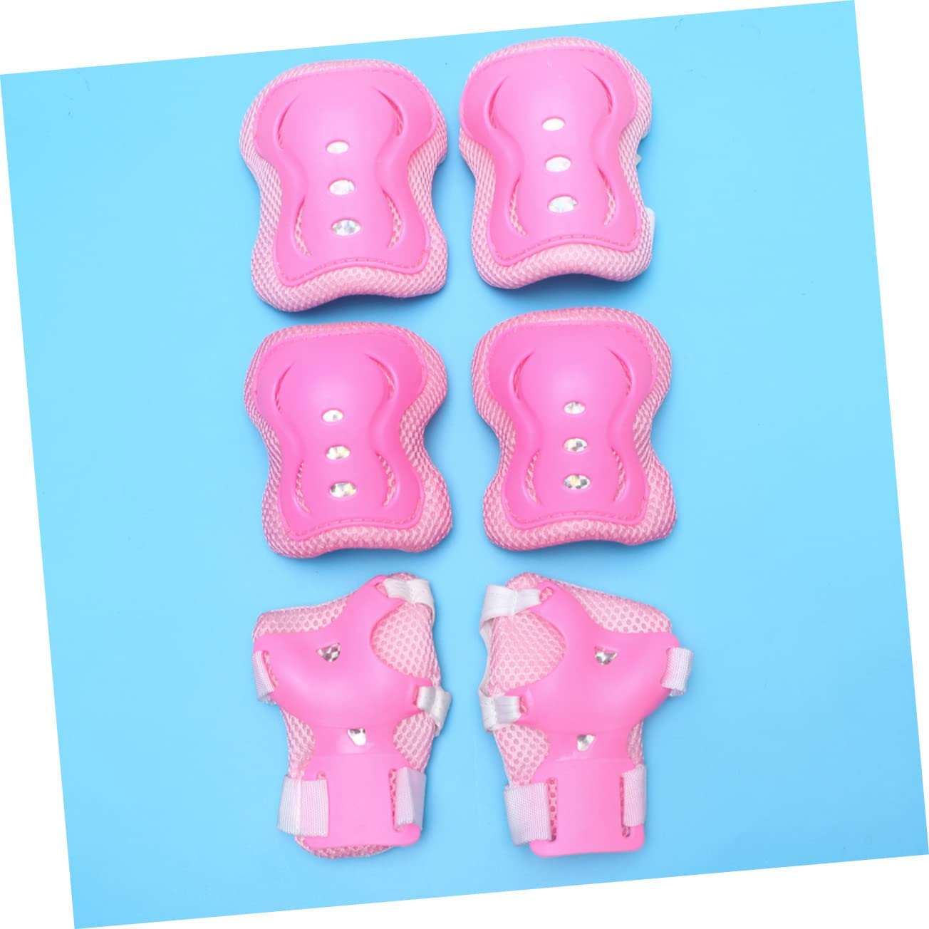 NAMOARLY Sports Protective Gear Set Boys and Girls Elbow Wrist Pads 6pc Biking Safety Gear Knee Pads for Cycling Skateboarding