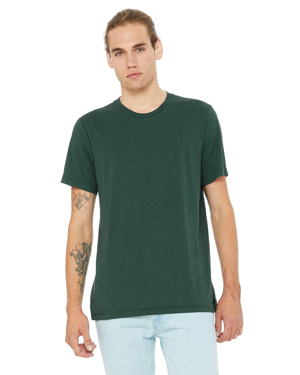 Bella + Canvas. Solid Forest Triblend. L. 3413. 00884913636149