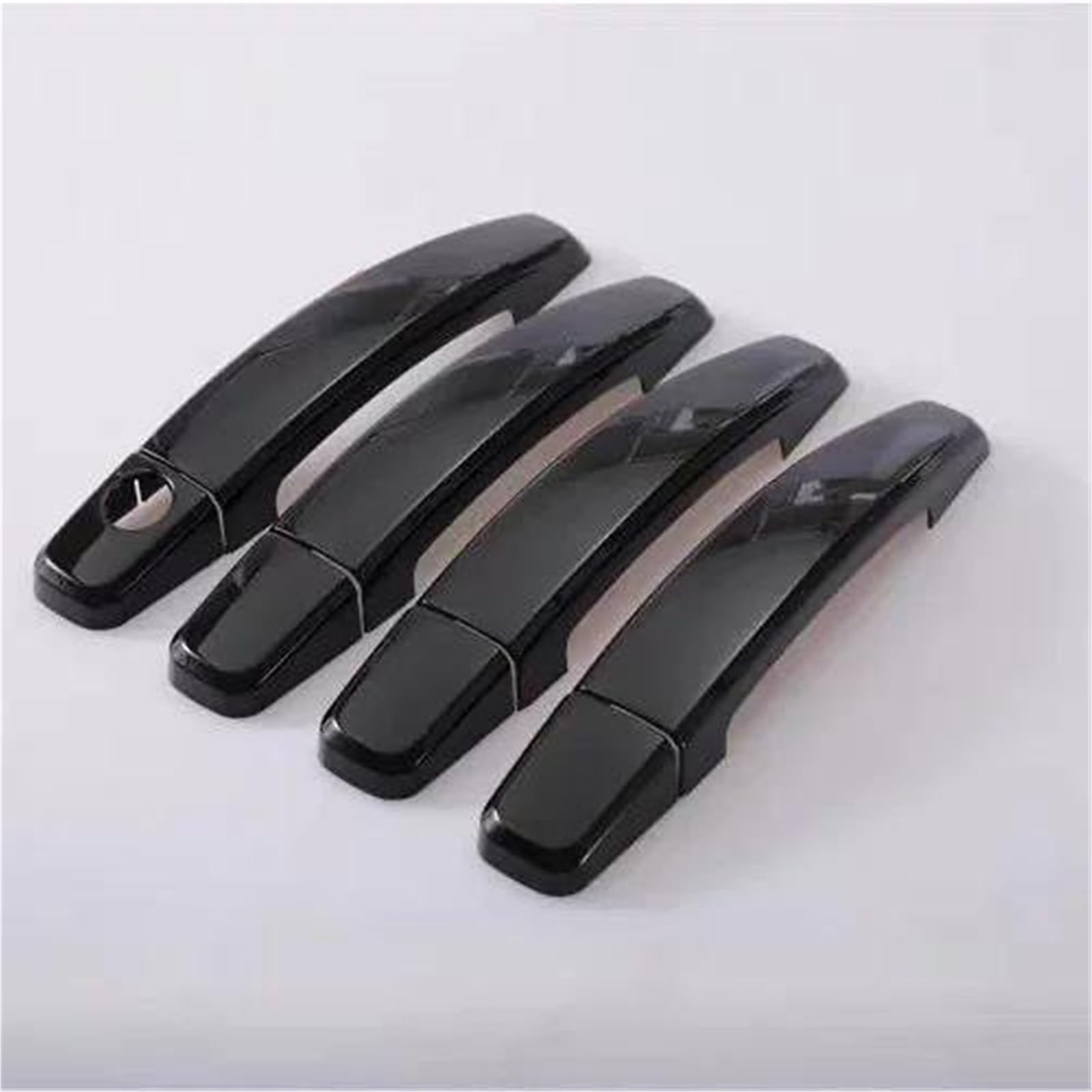 Nmjlqw Black Exterior Decoration For Opel For Vauxhall For Antara 2006-2015 Glossy Carbon Fiber Chrome Car Door Handle Cover Stickers Styling(Black)