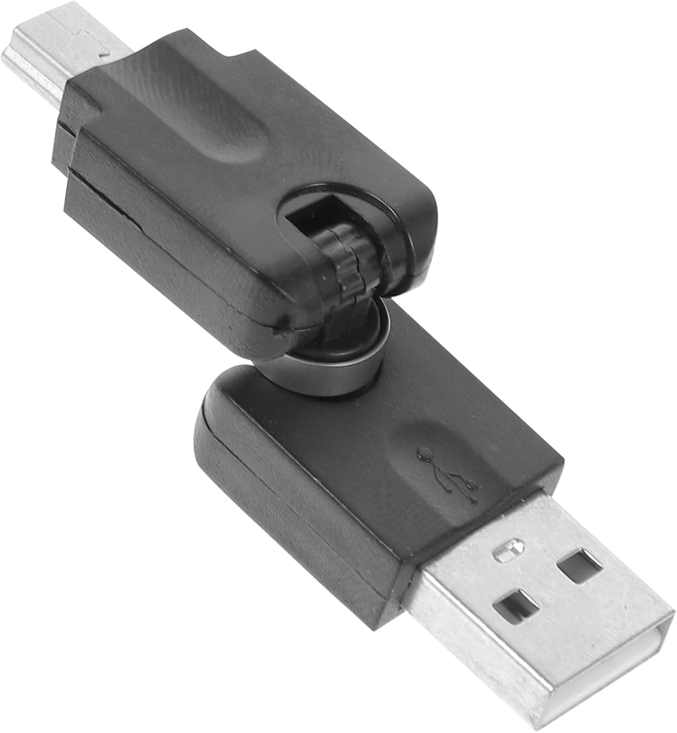 USB to Mini USB Adapter Rotating Connector for Charging Accessories Compatible Computers and Devices Cable Adapter