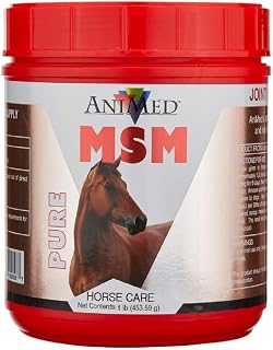 AniMed 1 lb Pure MSM Powder with No Filler for Equine or Dogs Joint, Cartilage and Skin Health