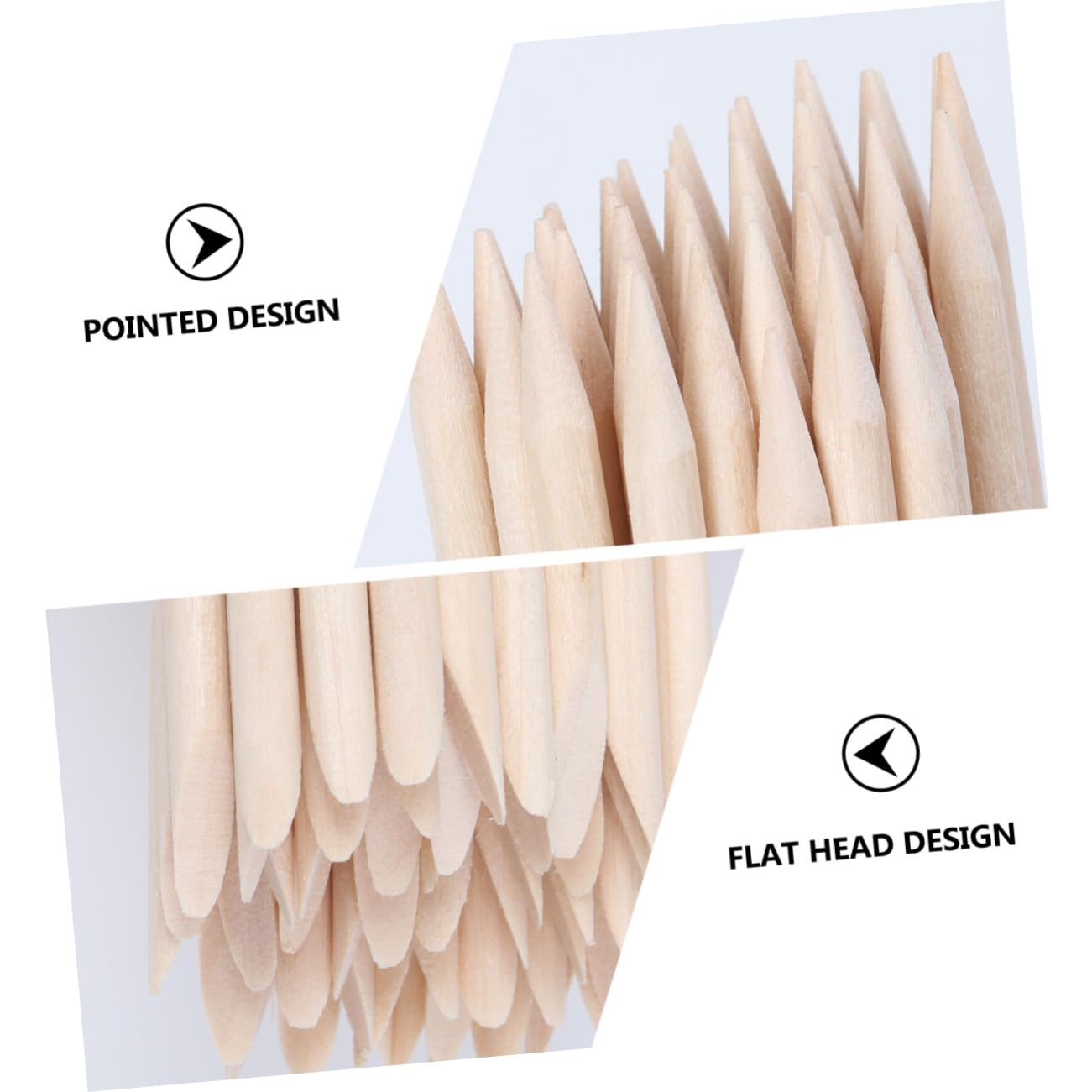 Healeved 50Pcs Manicure Tools Orange Wood Cuticle Pushers and Nail Cleaning Sticks for Dead Skin Removal and Nail Art Lightweight and Easy to Use for Home and Professional Nail Care