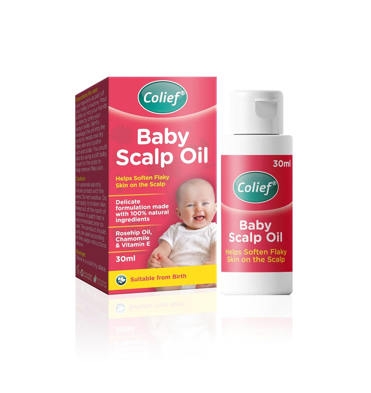 Colief Baby Scalp Oil | Soothing Moisturizing Oil for Babies Scalp and Skin | Preventative of Itchy, Flaky, Dry, Damaged Skin on Infants | With Rosehip Oil, Chamomile and Vitamin E | 1.01 Fl. Oz Colief Baby Scalp Oil | Soothing Moisturizing Oil for Babies Scalp and Skin | Preventative of Itchy, Flaky, Dry, Damaged Skin on Infants | With Rosehip Oil, Chamomile and Vitamin E | 1.01 Fl. Oz