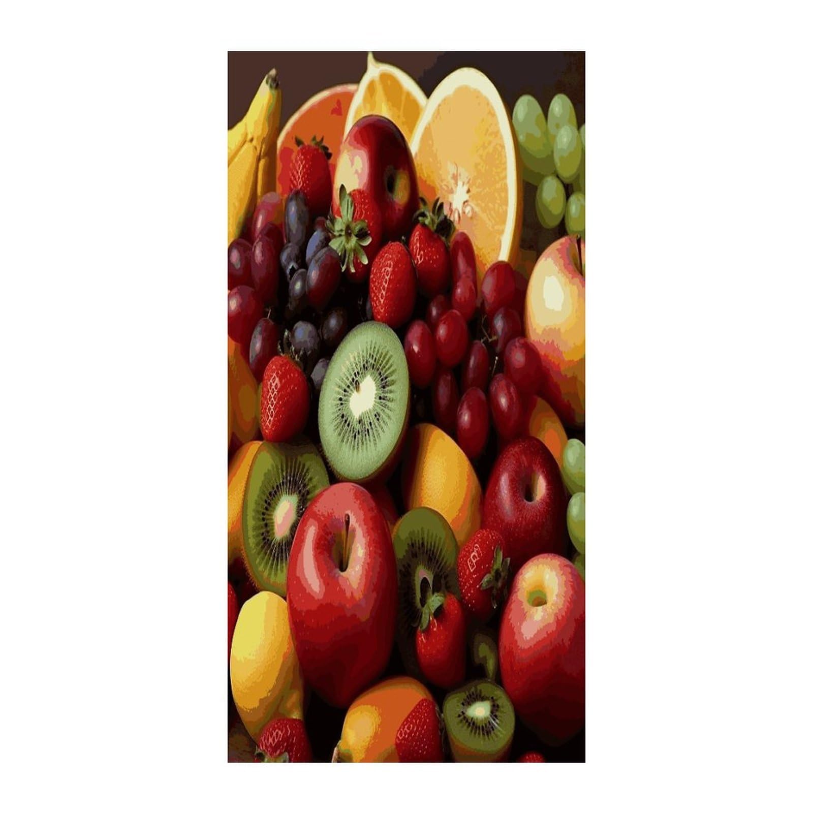 Fekiloot Style Fresh Fruits And Vegetables Door Curtain Room Divider Curtains