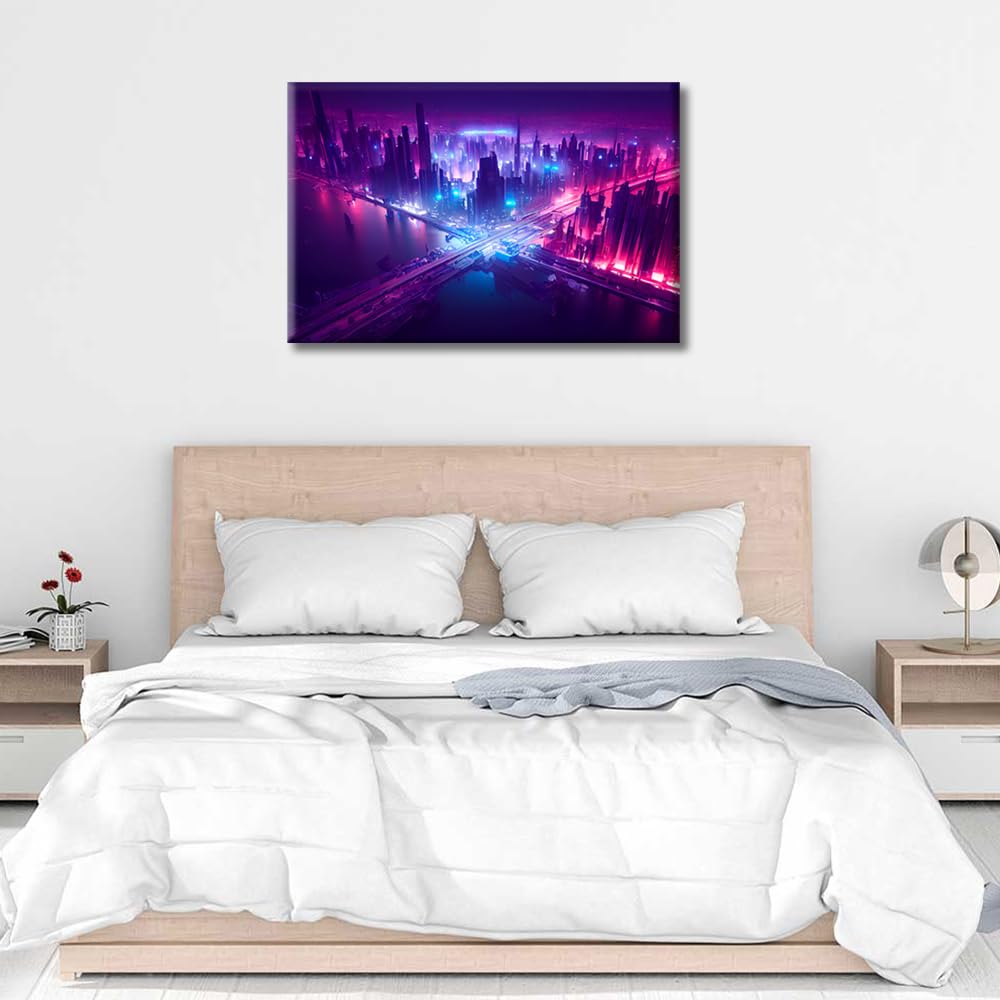 Cyberpunk Style Artwork Pictures Home Decor 1 Panels Wall Art for Bedroom Living Room - Image 4