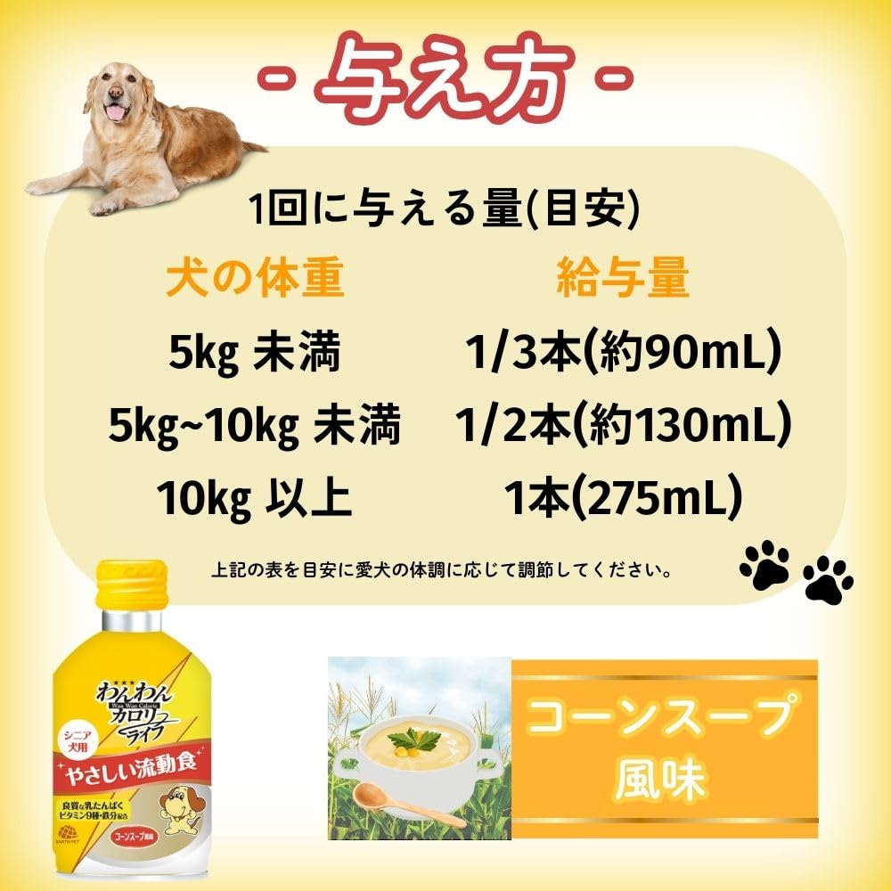 Amazon.co.jp: わんわんカロリー ライフ 275ml × 24本 : ドラッグストア