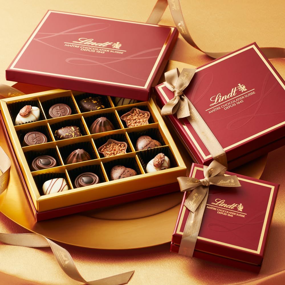 Amazon.co.jp: Lindt Lindt Chocolate with Gold Ribbon, Selection
