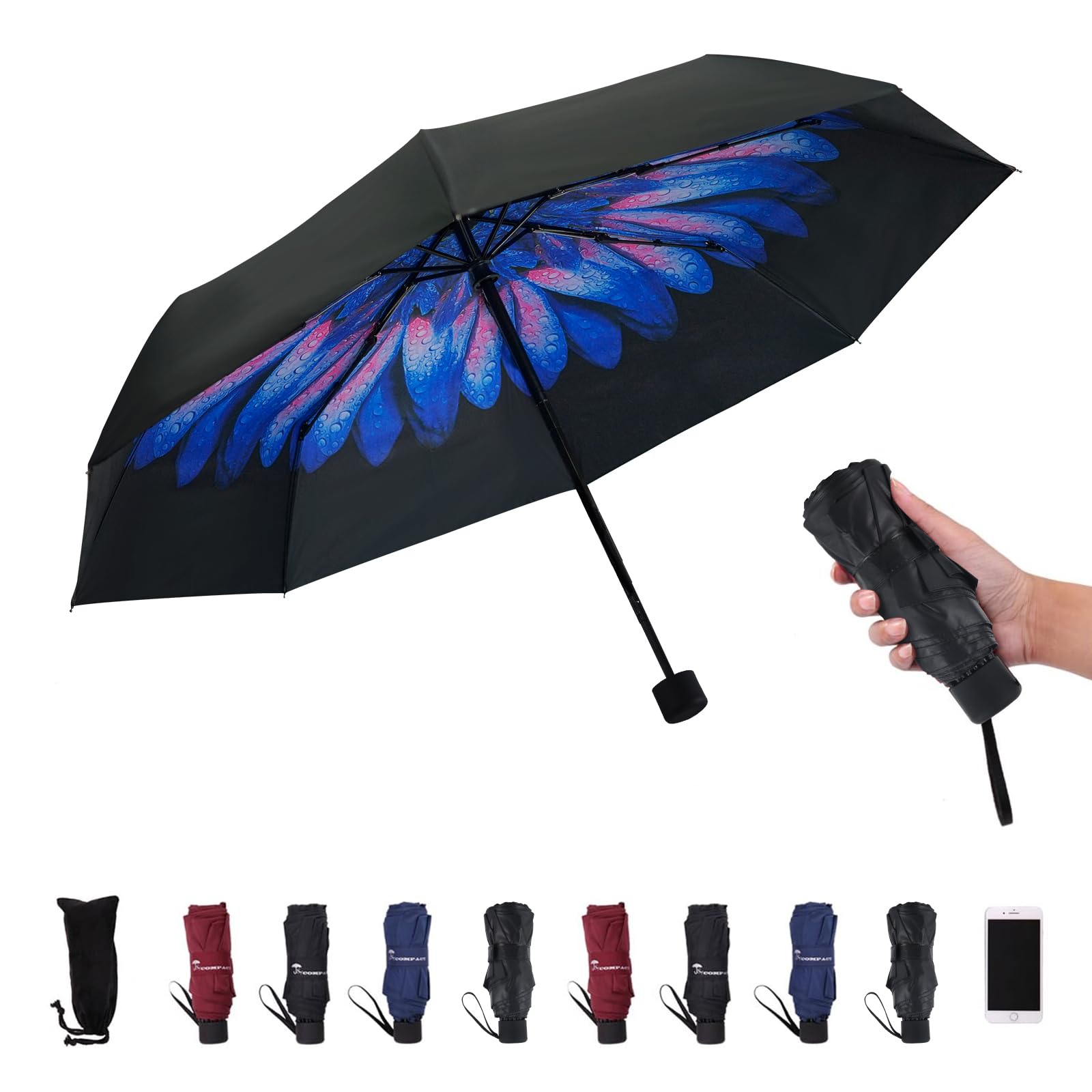 SY COMPACT Travel Umbrella - Lightweight Portable Mini Compact Umbrellas-Factory Outlet Shop