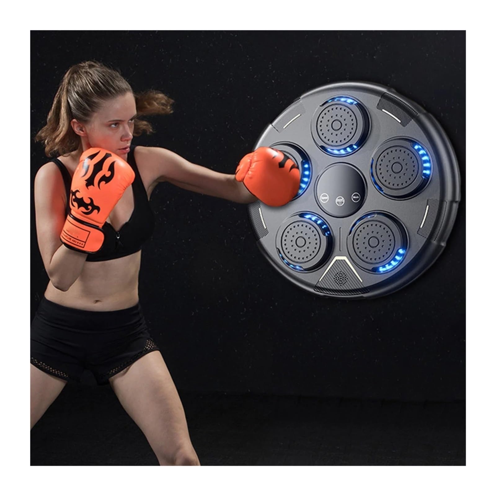 Equipo de Gimnasio de Boxeo, máquina de Boxeo Musical, Equipo de Entrenamiento de Boxeo, Juego de Boxeo Inteligente, Almohadillas de Boxeo con música electrónica para Ejercicios en casa para niños o