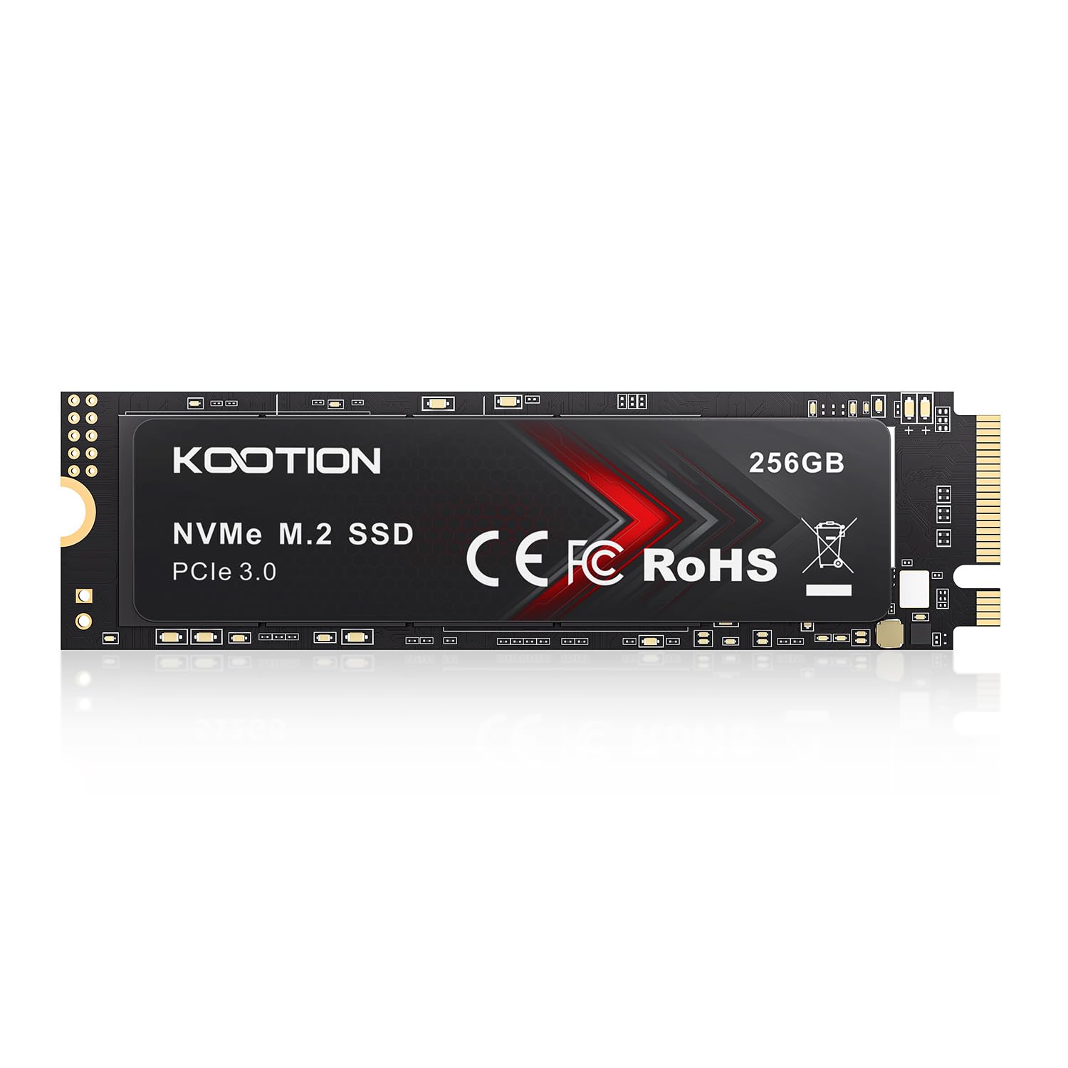 KOOTION 256GB NVMe M.2 PCIe 2280 SSD | Gen3x4 Internal Solid State Drive Hard Drive Up to 1400MB/s | Compatible with Laptop & PC Desktop