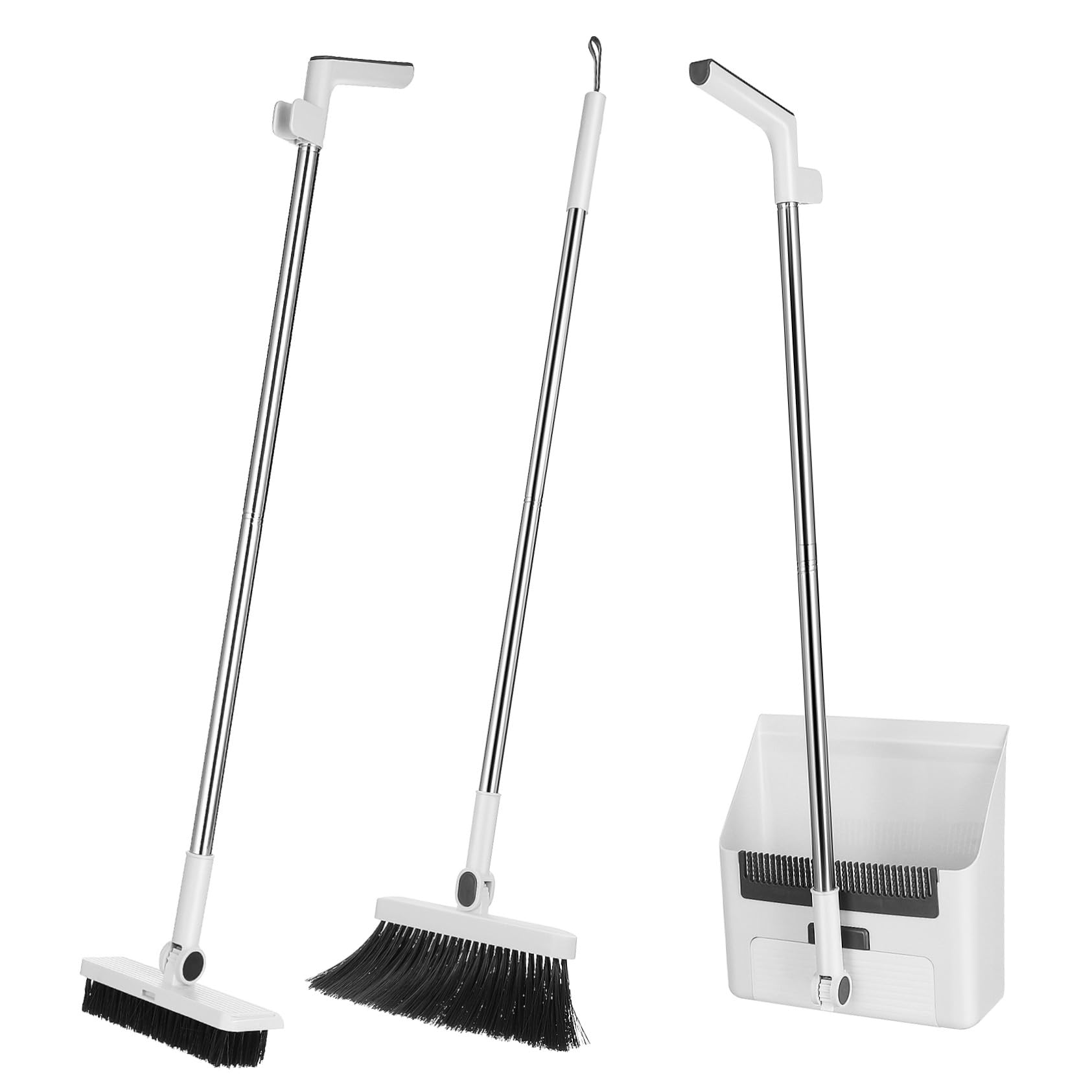 Set Scopa e TTA Pieghevole 3 in 1 per Casa, Plastico