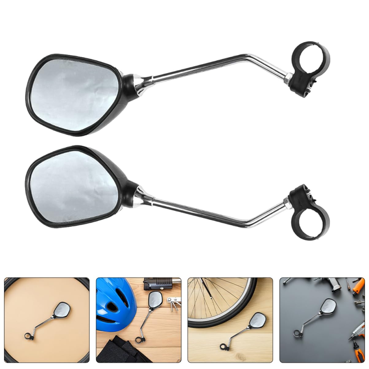 ifundom 2paare Fahrradspiegel Für Lenker Klare Sicht Mit Robustes Zubehör Für Mountainbikes Bikes Mühelose Erweitertes Sichtfeld Für Mehr