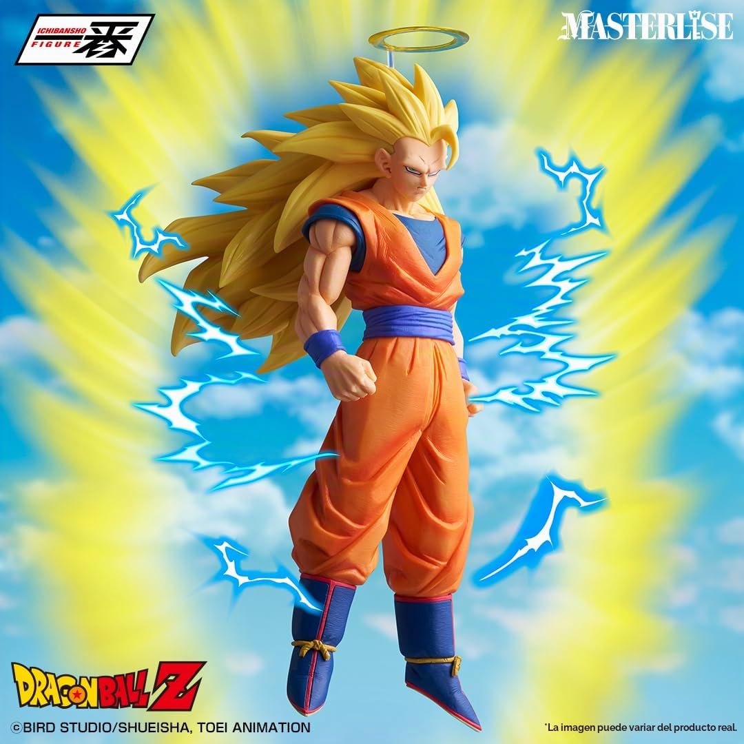 Ichibansho Figura Goku Super Saiyan 3 Dragon Ball Z - Battle of The Super Saiyan - Masterlise 25cm IS69035 Multicolor - Figura Coleccionable - Ideal para los Fanaticos del Anime