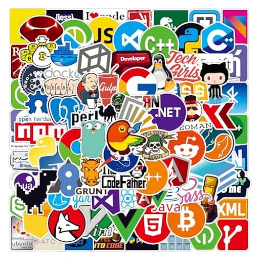 Juego de 108 pegatinas para ordenador portátil, pegatinas geniales para desarrolladores, incluye logotipos de TI, C ++, Python, Linux, Swift, perfecto para geeks, ingenieros, hackers y programadores | Ya disponible en tu tienda friki favorita! En mundofriki.es! Juego de 108 pegatinas para ordenador portátil, pegatinas geniales para desarrolladores, incluye logotipos de TI, C ++, Python, Linux, Swift, perfecto para geeks, ingenieros, hackers y programadores | Ya disponible en tu tienda friki favorita! En mundofriki.es!