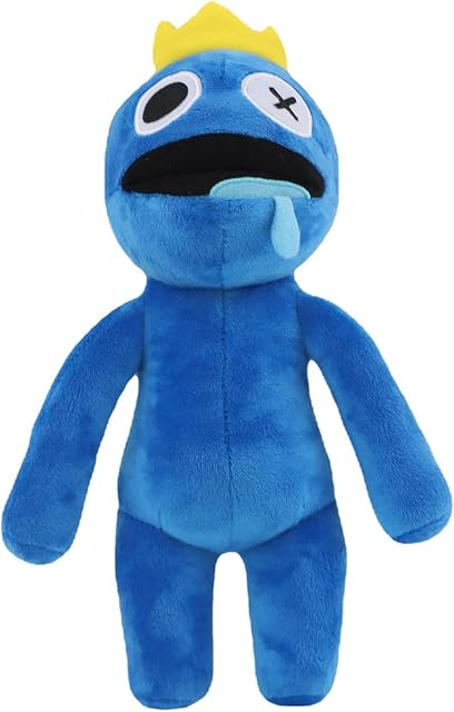 WESOPAN Rainbow Friends Plush Toys, Rainbow Friends Wiki Blue Soft Stuffed Plush Toys for Halloween Christmas Party Girl Boy Birthday Gifts (Blue)
