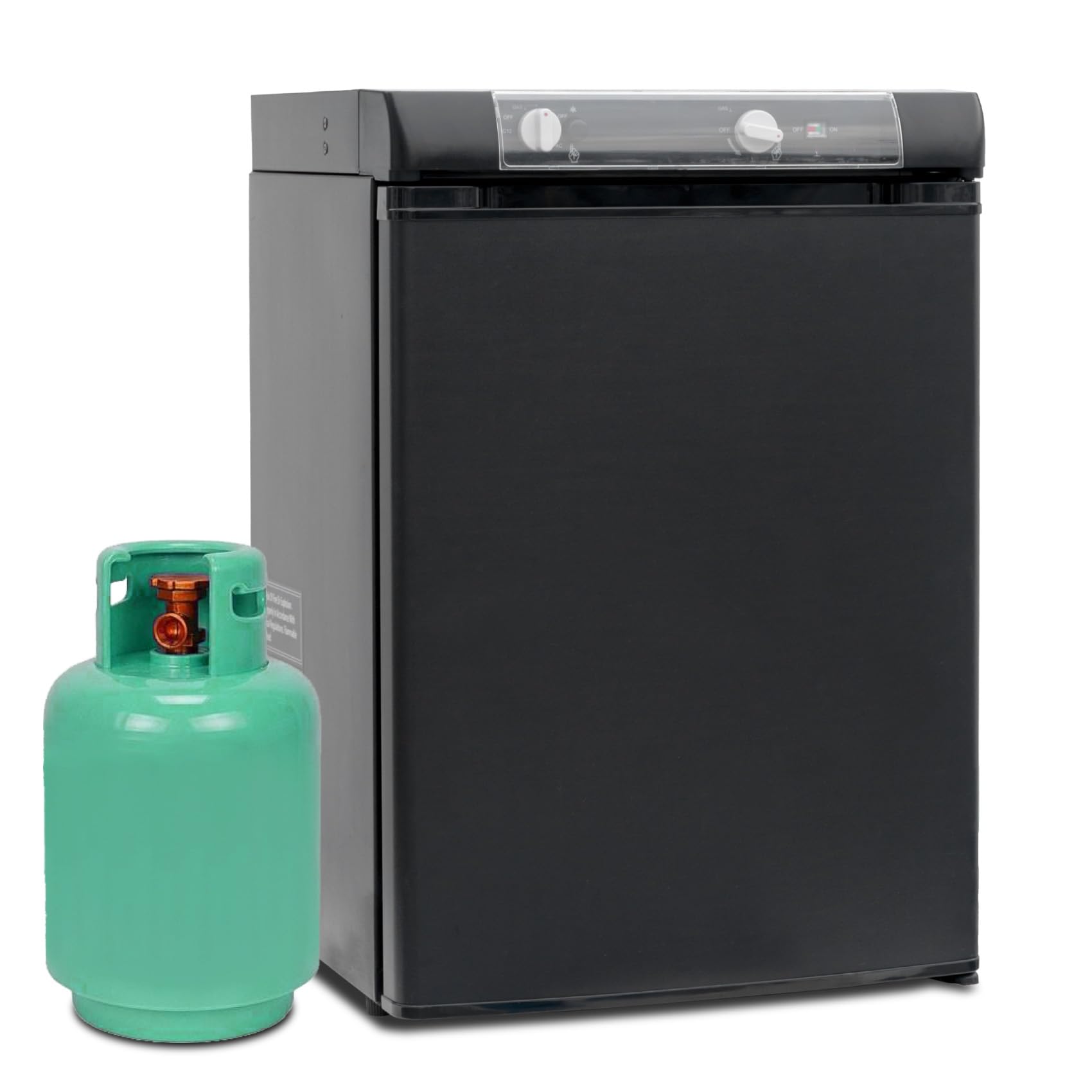 SMETA 60L 3-Way Absorption Camping Refrigerator, front view