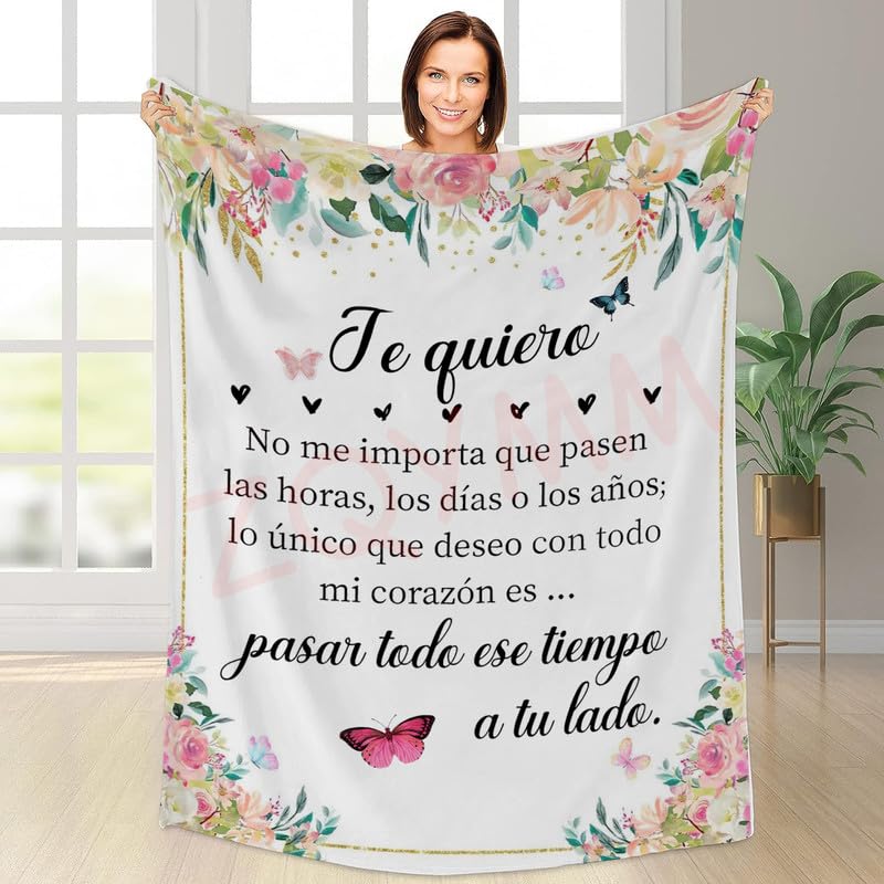 ZQYMM Regalo Aniversario Pareja, Manta Personalizada Pareja, Manta Personalizada a mi Esposa Esposo, Regalo Original para Navidad cumpleaños Aniversarios San Valentín Boda, Regalo para Parejas