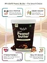 WhollyFit Peanut Butter Dark Chocolate & Crunchy | 22g Protein & 7g Fiber | Tasty & Healthy Nut Butter Spread for Breakfast & Snacks | Zero Trans Fat | Creamy Peanut Butter gallery image