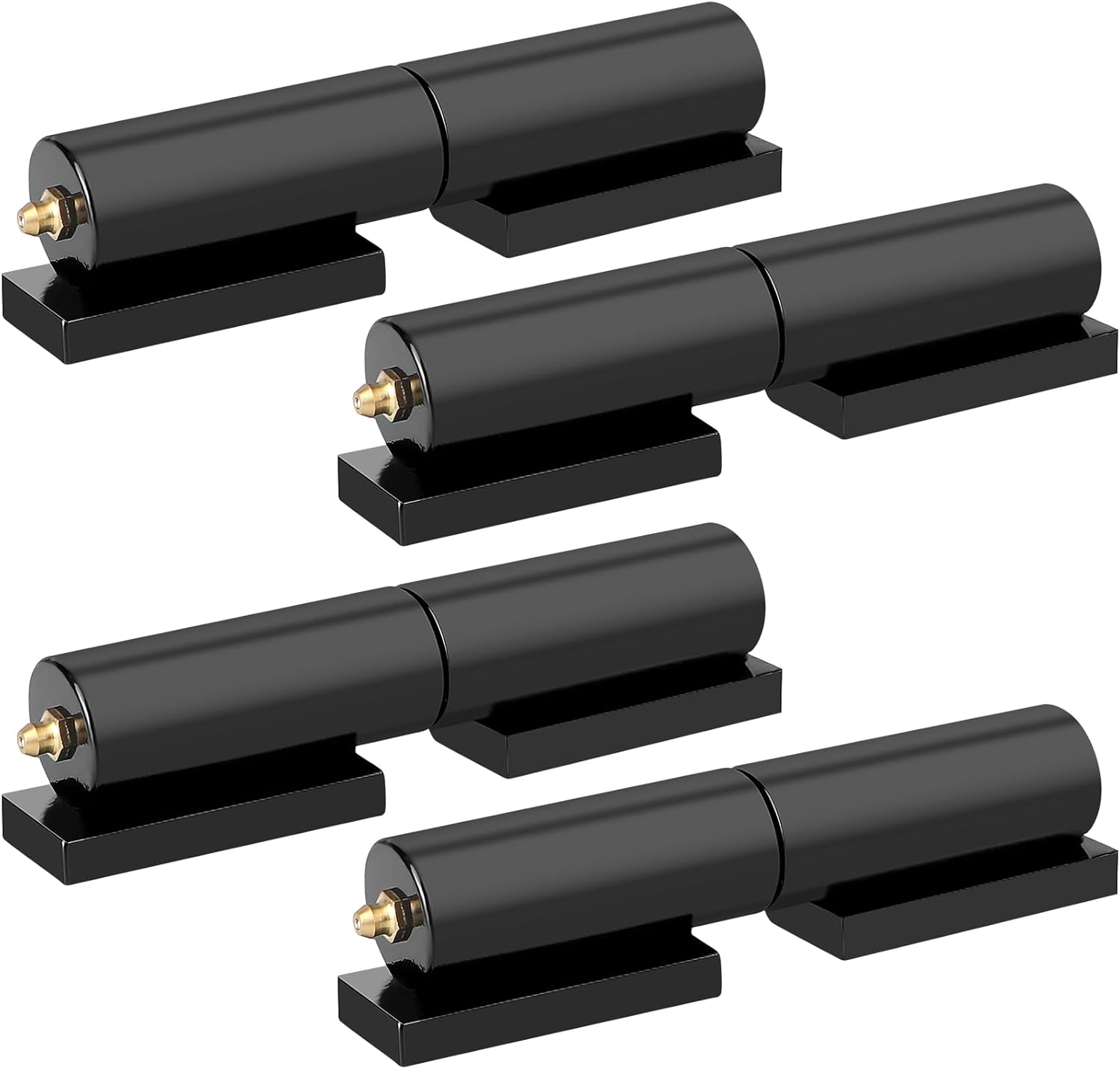 4 Sets 7 Inches Barrel Gate Hinges Weld on, Heavy Duty Trailer Ramp Hinges, Total Load Capacity 8800 lbs for Swing Doors, Fence Gates