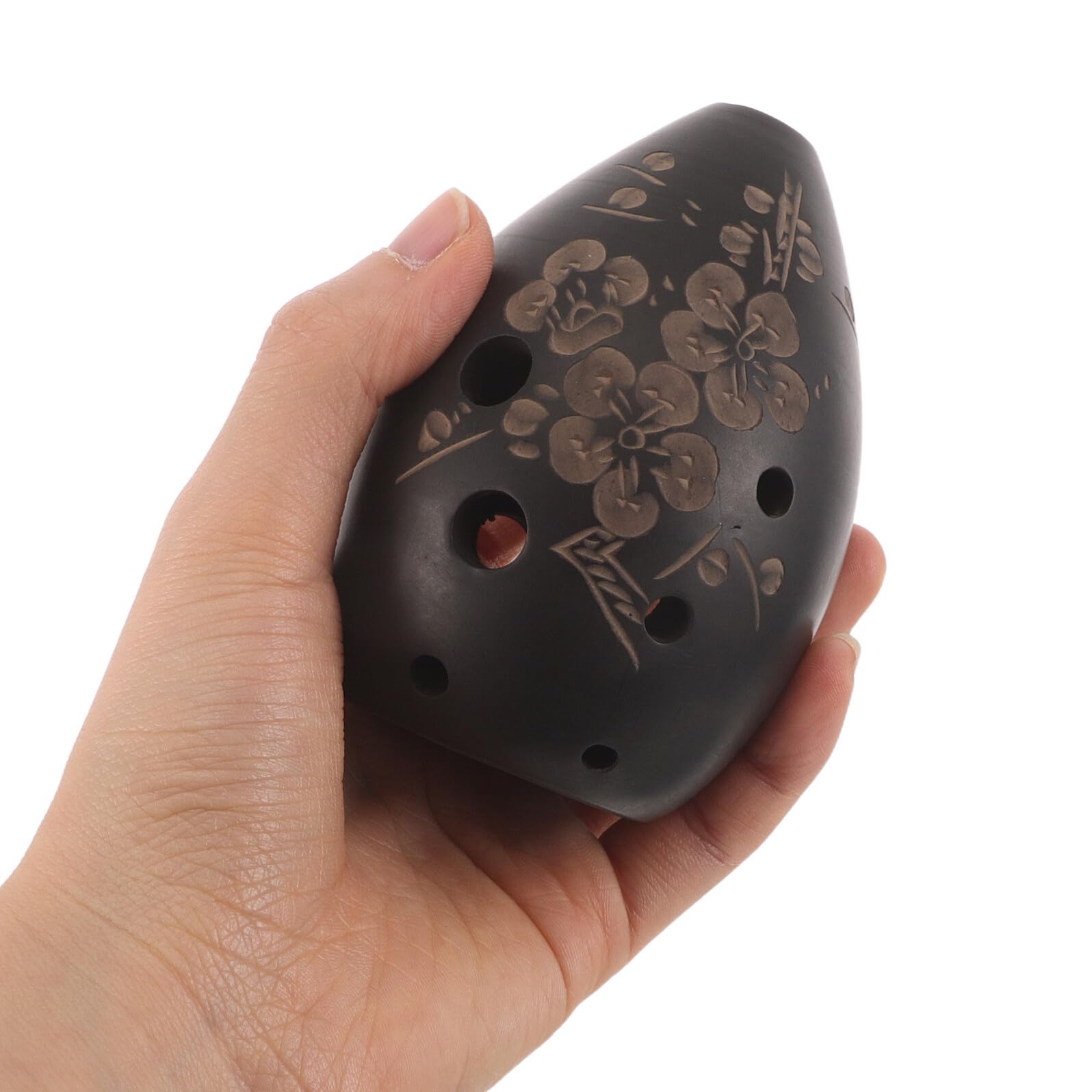 Mikinona Ocarina Tradicional China de Cerámica para Principiantes, Flauta de 8 Agujeros para Estudiantes, Instrumento de Viento Musical Portátil para Práctica y Aprendizaje