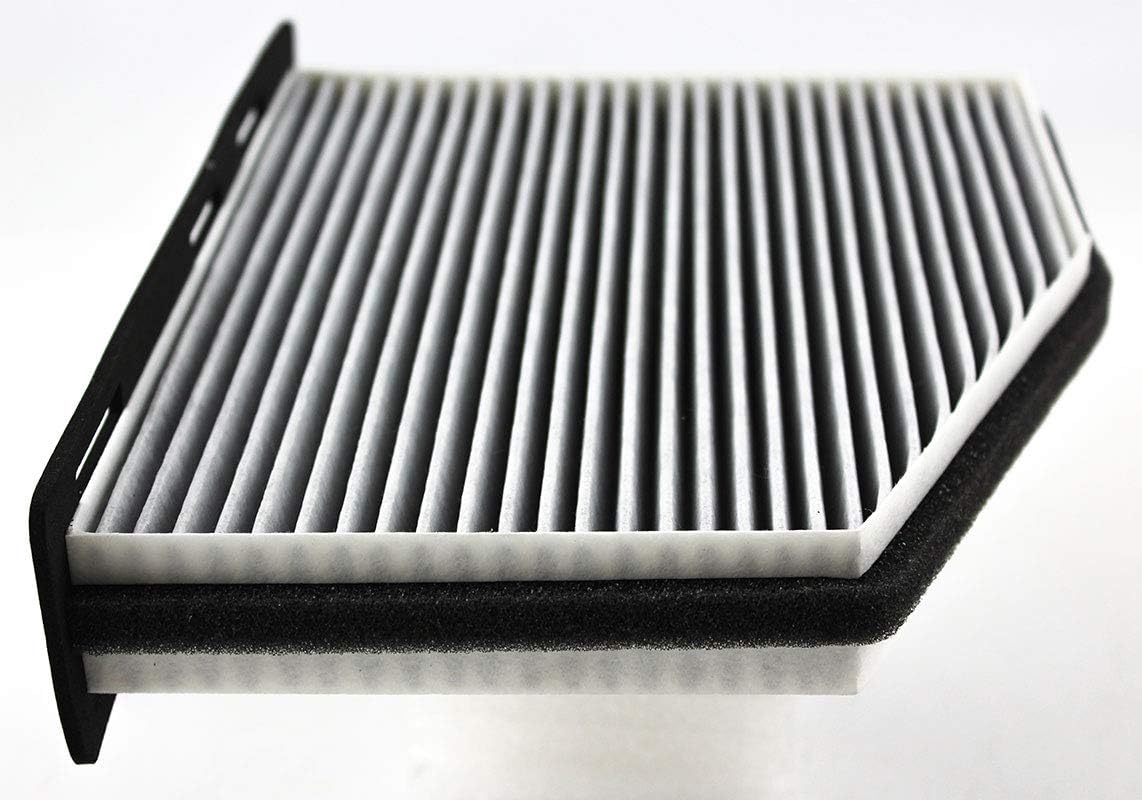 JP Auto Cabin Air Filter Compatible With Audi/Volkswagen A3 Beetle CC Eos Golf GTI Jetta Passat Rabbit Tiguan TT 2005 2006 2007 2008 2009 2010 2011 2012 2013 2014 2015 2016 2017 2018 Replacement