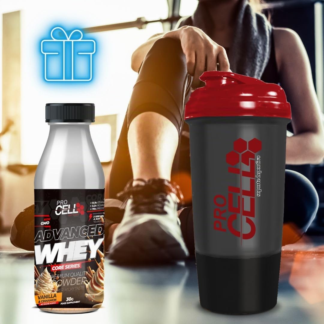 PACK Procell Proteinas Whey Advanced 2Kg (Choco Surprise) + Batido Monodosis + Shaker "REGALO" Proteina Whey concentrada Gana masa muscular, proteina en polvo Batidos de Proteina
