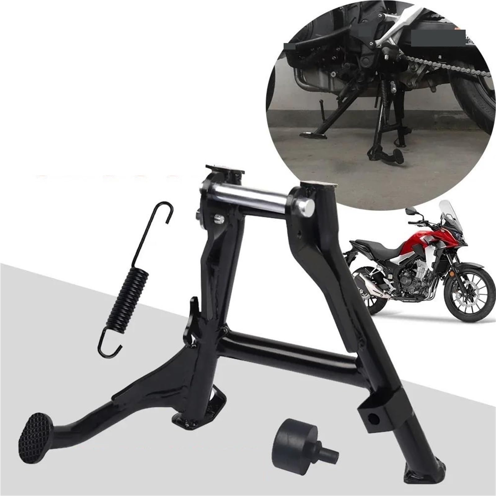 Motorräder Für Ständer Motorrad Mittlerer Ständer Mitte Zentraler Parkständer Unterstützung Für CB500X CB500F 2019-2023
