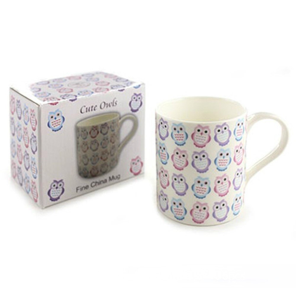 Lesser & Pavey Cute Owls Fine China Mug
