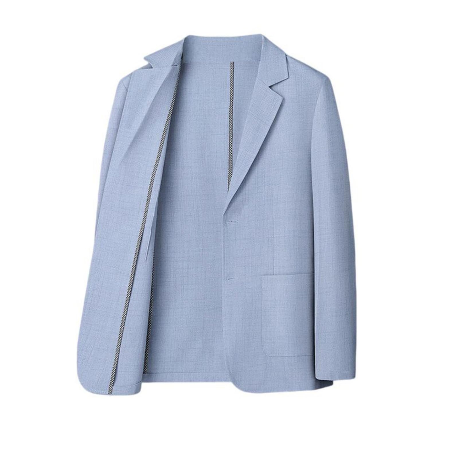 Blazer ajusté en lin de qualité supérieure à revers cranté - 8